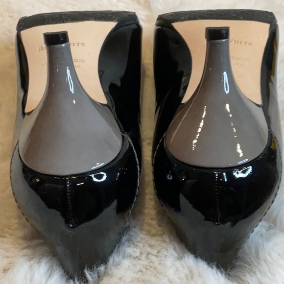 NWOT Ron White Blythe Kitten Heel Loafers SZ 39 Gloss Patent - Picture 6 of 14